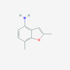 molecular formula C10H11NO B066873 2,7-Dimethylbenzofuran-4-amine CAS No. 187267-99-8