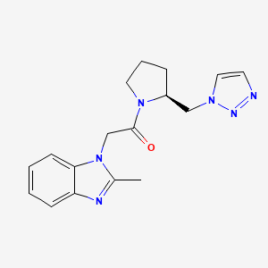 2-(2-methylbenzimidazol-1-yl)-1-[(2S)-2-(triazol-1-ylmethyl)pyrrolidin-1-yl]ethanone