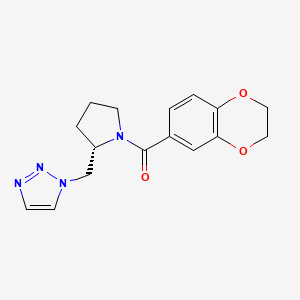 2,3-dihydro-1,4-benzodioxin-6-yl-[(2S)-2-(triazol-1-ylmethyl)pyrrolidin-1-yl]methanone