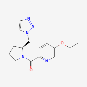 (5-propan-2-yloxypyridin-2-yl)-[(2S)-2-(triazol-1-ylmethyl)pyrrolidin-1-yl]methanone