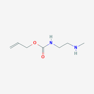 molecular formula C7H14N2O2 B066880 Prop-2-en-1-yl [2-(methylamino)ethyl]carbamate CAS No. 188403-10-3