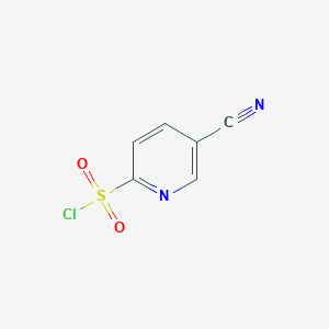 molecular formula C6H3ClN2O2S B066913 5-Cyanopyridine-2-sulfonyl chloride CAS No. 174486-12-5