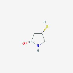 molecular formula C4H7NOS B066921 (S)-4-Mercapto-2-pyrrolidinone CAS No. 184759-58-8