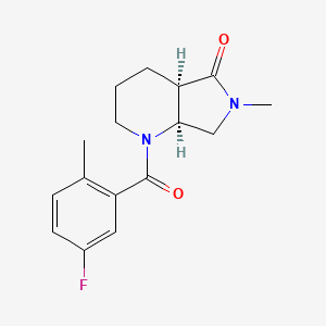 (4aR,7aS)-1-(5-fluoro-2-methylbenzoyl)-6-methyl-2,3,4,4a,7,7a-hexahydropyrrolo[3,4-b]pyridin-5-one