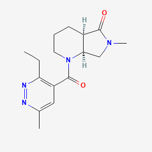 (4aR,7aS)-1-(3-ethyl-6-methylpyridazine-4-carbonyl)-6-methyl-2,3,4,4a,7,7a-hexahydropyrrolo[3,4-b]pyridin-5-one