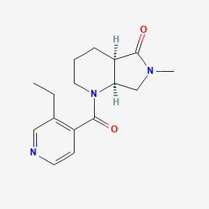 (4aR,7aS)-1-(3-ethylpyridine-4-carbonyl)-6-methyl-2,3,4,4a,7,7a-hexahydropyrrolo[3,4-b]pyridin-5-one