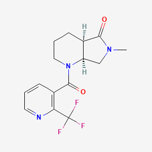 (4aR,7aS)-6-methyl-1-[2-(trifluoromethyl)pyridine-3-carbonyl]-2,3,4,4a,7,7a-hexahydropyrrolo[3,4-b]pyridin-5-one