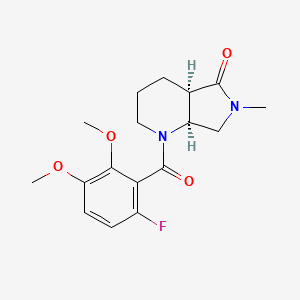 (4aR,7aS)-1-(6-fluoro-2,3-dimethoxybenzoyl)-6-methyl-2,3,4,4a,7,7a-hexahydropyrrolo[3,4-b]pyridin-5-one