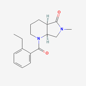 (4aR,7aS)-1-(2-ethylbenzoyl)-6-methyl-2,3,4,4a,7,7a-hexahydropyrrolo[3,4-b]pyridin-5-one