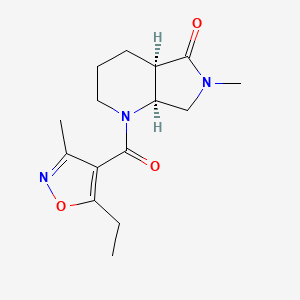 (4aR,7aS)-1-(5-ethyl-3-methyl-1,2-oxazole-4-carbonyl)-6-methyl-2,3,4,4a,7,7a-hexahydropyrrolo[3,4-b]pyridin-5-one