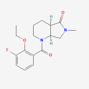 (4aR,7aS)-1-(2-ethoxy-3-fluorobenzoyl)-6-methyl-2,3,4,4a,7,7a-hexahydropyrrolo[3,4-b]pyridin-5-one