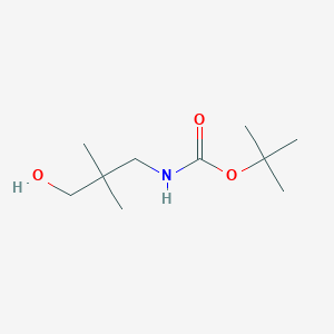 molecular formula C10H21NO3 B066928 tert-Butyl (3-hydroxy-2,2-dimethylpropyl)carbamate CAS No. 184357-44-6
