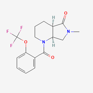 (4aR,7aS)-6-methyl-1-[2-(trifluoromethoxy)benzoyl]-2,3,4,4a,7,7a-hexahydropyrrolo[3,4-b]pyridin-5-one