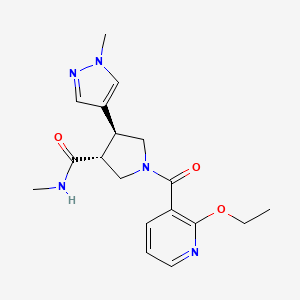 (3R,4S)-1-(2-ethoxypyridine-3-carbonyl)-N-methyl-4-(1-methylpyrazol-4-yl)pyrrolidine-3-carboxamide