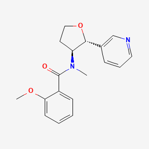 2-methoxy-N-methyl-N-[(2R,3S)-2-pyridin-3-yloxolan-3-yl]benzamide