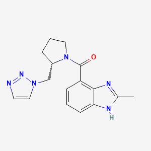 (2-methyl-1H-benzimidazol-4-yl)-[(2S)-2-(triazol-1-ylmethyl)pyrrolidin-1-yl]methanone