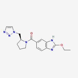 (2-ethoxy-3H-benzimidazol-5-yl)-[(2S)-2-(triazol-1-ylmethyl)pyrrolidin-1-yl]methanone