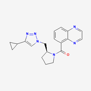 [(2S)-2-[(4-cyclopropyltriazol-1-yl)methyl]pyrrolidin-1-yl]-quinoxalin-5-ylmethanone