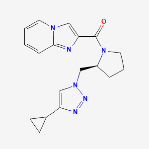 [(2S)-2-[(4-cyclopropyltriazol-1-yl)methyl]pyrrolidin-1-yl]-imidazo[1,2-a]pyridin-2-ylmethanone