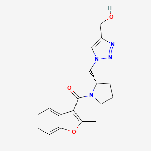 [(2S)-2-[[4-(hydroxymethyl)triazol-1-yl]methyl]pyrrolidin-1-yl]-(2-methyl-1-benzofuran-3-yl)methanone