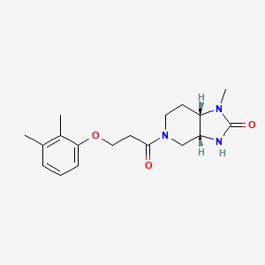 (3aR,7aS)-5-[3-(2,3-dimethylphenoxy)propanoyl]-1-methyl-3,3a,4,6,7,7a-hexahydroimidazo[4,5-c]pyridin-2-one