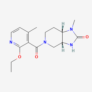 (3aR,7aS)-5-(2-ethoxy-4-methylpyridine-3-carbonyl)-1-methyl-3,3a,4,6,7,7a-hexahydroimidazo[4,5-c]pyridin-2-one