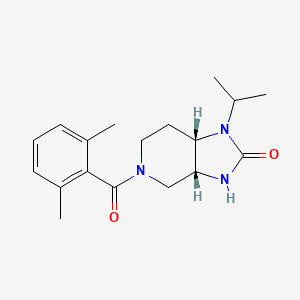 (3aR,7aS)-5-(2,6-dimethylbenzoyl)-1-propan-2-yl-3,3a,4,6,7,7a-hexahydroimidazo[4,5-c]pyridin-2-one