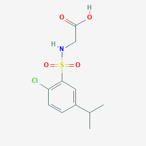 2-[(2-Chloro-5-propan-2-ylphenyl)sulfonylamino]acetic acid