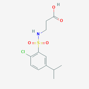 3-[(2-Chloro-5-propan-2-ylphenyl)sulfonylamino]propanoic acid