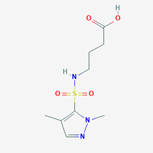 4-[(2,4-Dimethylpyrazol-3-yl)sulfonylamino]butanoic acid