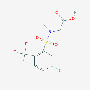 2-[[5-Chloro-2-(trifluoromethyl)phenyl]sulfonyl-methylamino]acetic acid