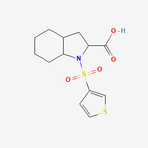 1-Thiophen-3-ylsulfonyl-2,3,3a,4,5,6,7,7a-octahydroindole-2-carboxylic acid