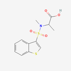 2-[1-Benzothiophen-3-ylsulfonyl(methyl)amino]propanoic acid