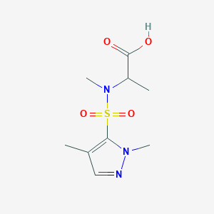 2-[(2,4-Dimethylpyrazol-3-yl)sulfonyl-methylamino]propanoic acid