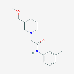 2-[3-(methoxymethyl)piperidin-1-yl]-N-(3-methylphenyl)acetamide