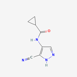 N-(5-cyano-1H-pyrazol-4-yl)cyclopropanecarboxamide