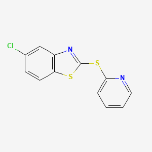 5-Chloro-2-pyridin-2-ylsulfanyl-1,3-benzothiazole