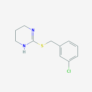 2-[(3-Chlorophenyl)methylsulfanyl]-1,4,5,6-tetrahydropyrimidine