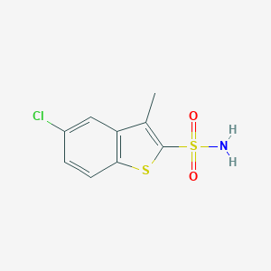 molecular formula C9H8ClNO2S2 B066934 5-氯-3-甲基苯并[b]噻吩-2-磺酰胺 CAS No. 175203-94-8