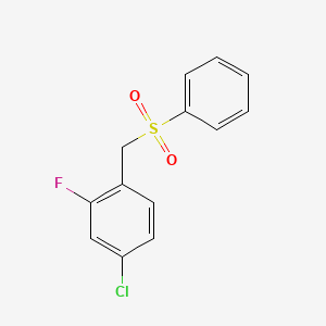 1-(Benzenesulfonylmethyl)-4-chloro-2-fluorobenzene