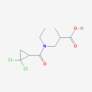 3-[(2,2-Dichlorocyclopropanecarbonyl)-ethylamino]-2-methylpropanoic acid