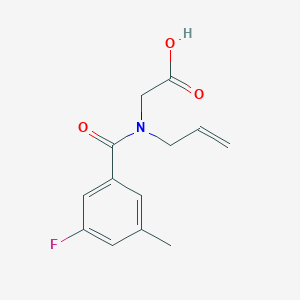 2-[(3-Fluoro-5-methylbenzoyl)-prop-2-enylamino]acetic acid