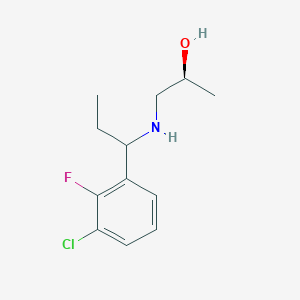 (2S)-1-[1-(3-chloro-2-fluorophenyl)propylamino]propan-2-ol