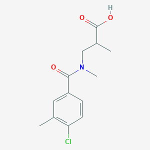 3-[(4-Chloro-3-methylbenzoyl)-methylamino]-2-methylpropanoic acid