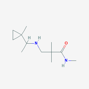 N,2,2-trimethyl-3-[1-(1-methylcyclopropyl)ethylamino]propanamide