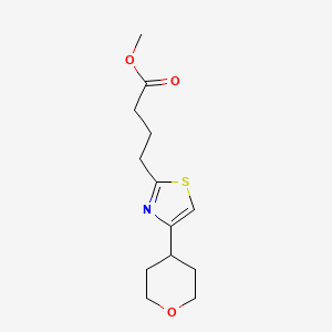 Methyl 4-[4-(oxan-4-yl)-1,3-thiazol-2-yl]butanoate