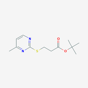 Tert-butyl 3-(4-methylpyrimidin-2-yl)sulfanylpropanoate