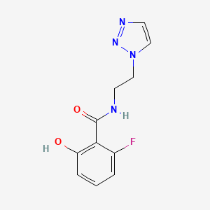 2-fluoro-6-hydroxy-N-[2-(triazol-1-yl)ethyl]benzamide