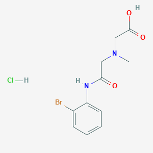 2-[[2-(2-Bromoanilino)-2-oxoethyl]-methylamino]acetic acid;hydrochloride