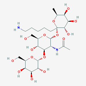 molecular formula C25H46N2O15 B066936 Gal-1-4-glcnac-1-3-fuc CAS No. 160243-25-4